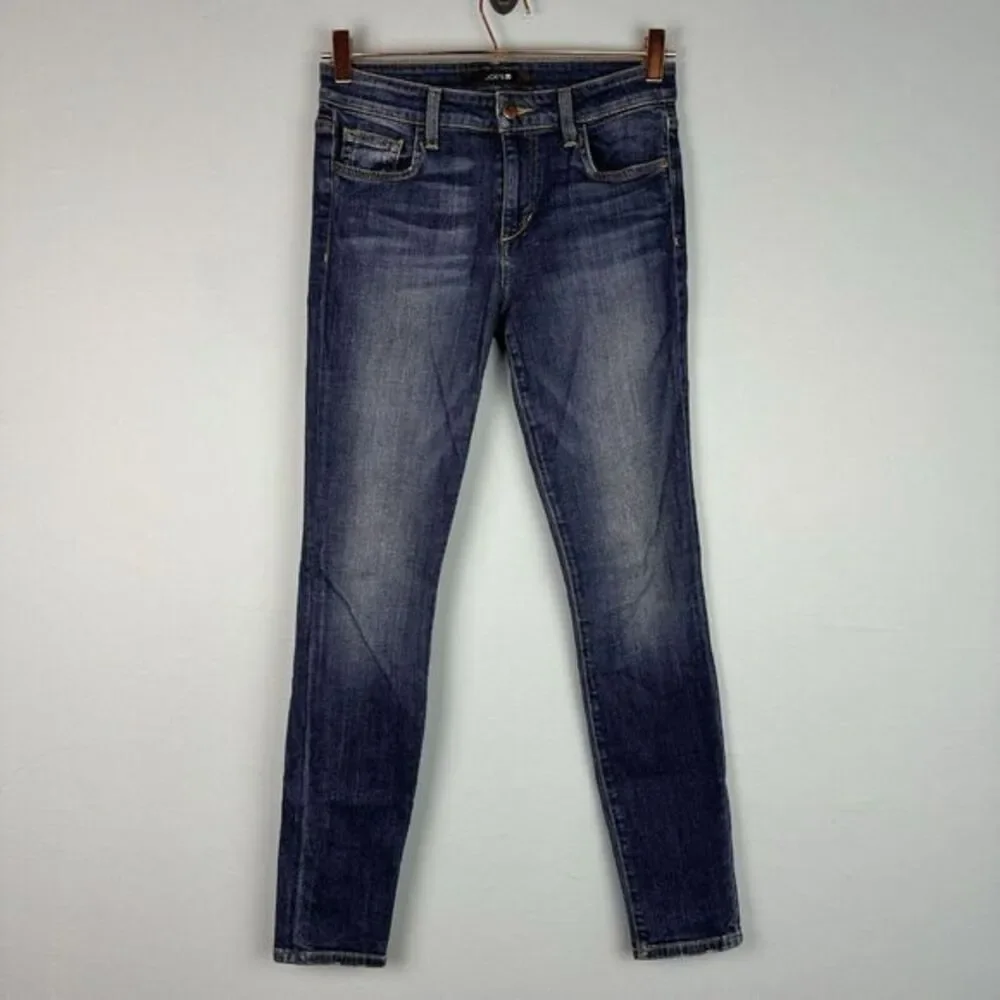 Joe's Womens Aubree Skinny Ankle Jeans Blue Stretch Dark Mid Rise Denim 27‎